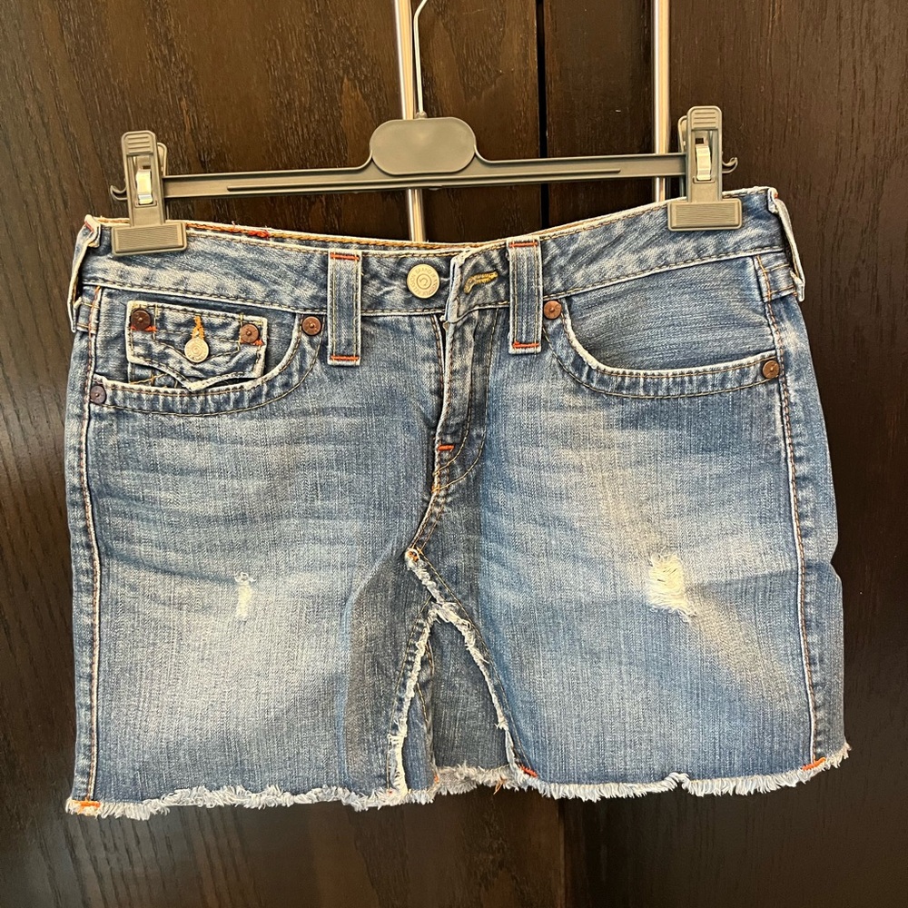True Religion “Lola” Denim Skirt